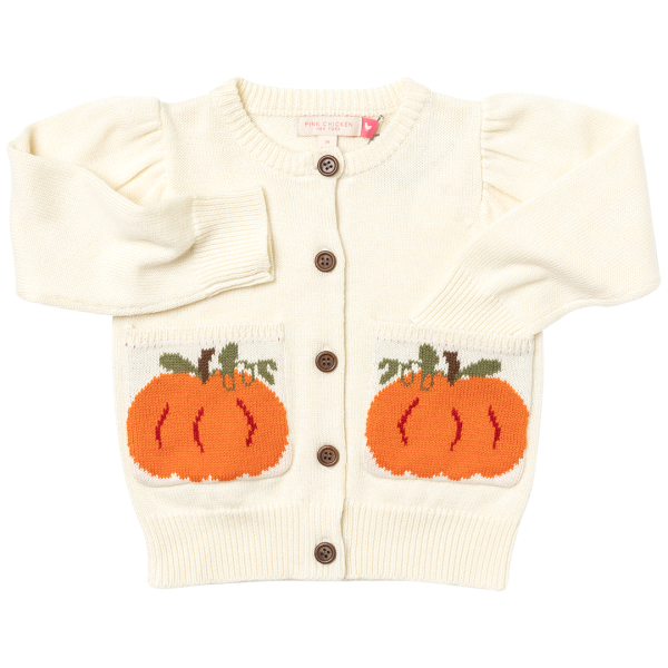 Girls Pocket Sweater - Pumpkin Sale